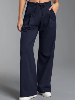 Wide Leg Hose Navy